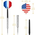 thumbnail image 6 of SUMMIT Metal Tip Darts, Steel Tip Darts, Professional Metal Darts, Darts Metal Tip Set, Metal Darts for Dartboard, 6 of 14