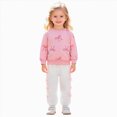 thumbnail image 3 of ZIXKCGDSE Girls 2 Piece Outfits Bow Long Sleeve Pullover Fall Tops and Pants Set Daily Wear Size 18-24 Months, 3 of 4
