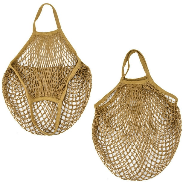 Mesh Net Bag String Shopping Tote Woven Bag Reusable Fruit Vegetables