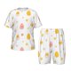 thumbnail image 1 of Fotbe Funny Chicken Pijama Estampada de 2 Piezas para Niños – Ropa de Dormir de Manga Corta Cómoda para Niños y Niñas, Camiseta y Shorts de Algodón-X-Large, 1 of 6