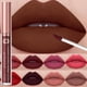 thumbnail image 2 of Matte Velvet Lip Gloss Dark Red Brown Lip Glaze Long Lasting Waterproof Liquid Lipstick Natural Moisturizer Transparent Lip Oil, 2 of 5