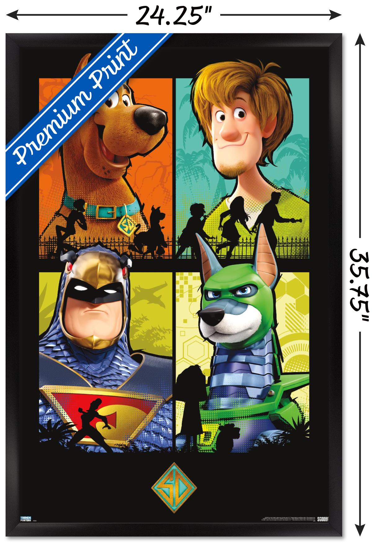 Scooby- Doo: Scoob! - Grid Wall Poster, 22.375" x 34", Framed