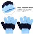 thumbnail image 6 of Vbiger Kids Winter Hat Scarf Gloves 3 Pcs Winter Hat and Glove Set Cold Weather Knit Beanie Long Tassel Scarf with Fleece Lining for Boys Girls Age 1-7 Years Old, Blue, 6 of 9