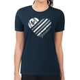 thumbnail image 4 of Women's G-III 4Her by Carl Banks  Navy New York Yankees Super-Slim Fit Lightweight Heart Graphic T-Shirt, 4 of 5