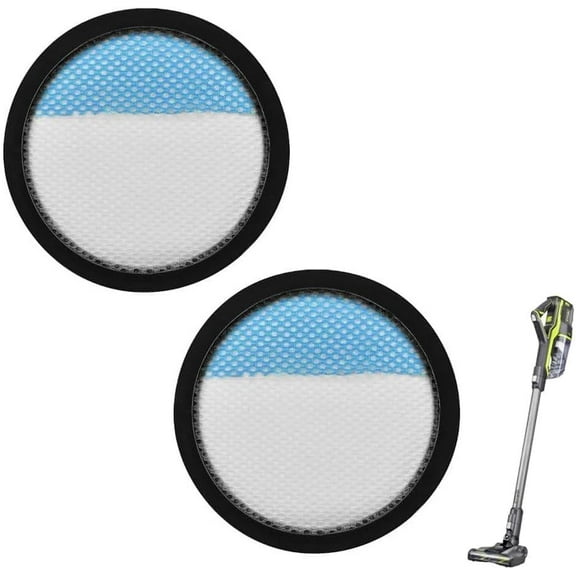 2 Pcs Washable Filter for Ryobi 18V 1  Cordless Stick Vacuum PCL720, PBLSV716, PBLSV717 Replacement Parts, Compare to Part A32SV720N