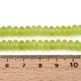 thumbnail image 5 of Dyed Natural White Jade Beads Strands Rondelle Yellow Green 6~6.5x4~4.5mm Hole: 1mm about 86~90pcs/strand 14.57~15.16''(37~38.5cm), 5 of 5