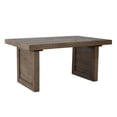 thumbnail image 2 of Saltoro Sherpi 95 Inch Plank Style Wooden Extendable Dining Table, Rustic Brown, 2 of 5