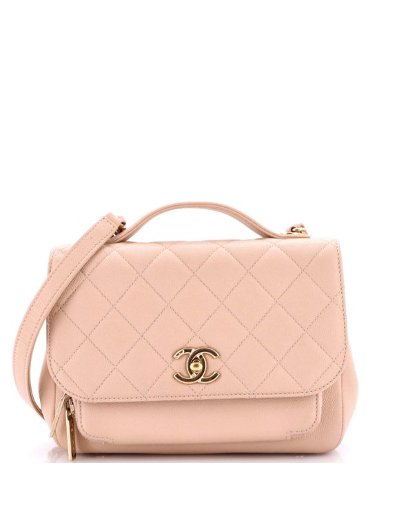 Pre-Owned Business Affinity Flap Bag Quilted Caviar Small By Rebag