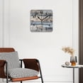 thumbnail image 2 of Square Wall Clock,Flat Lay View Of Old Weathered Wood Planks With Grungy,Silent Non-Ticking Wall Clock Decor for Home Office Kitchen Living Room Bedroom(10inch), 2 of 4