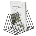 thumbnail image 1 of Metal Magazine Rack, Triangular Desk Organizer with 9 Compartments for Office, Documents, CD, Magazine, 1 of 5