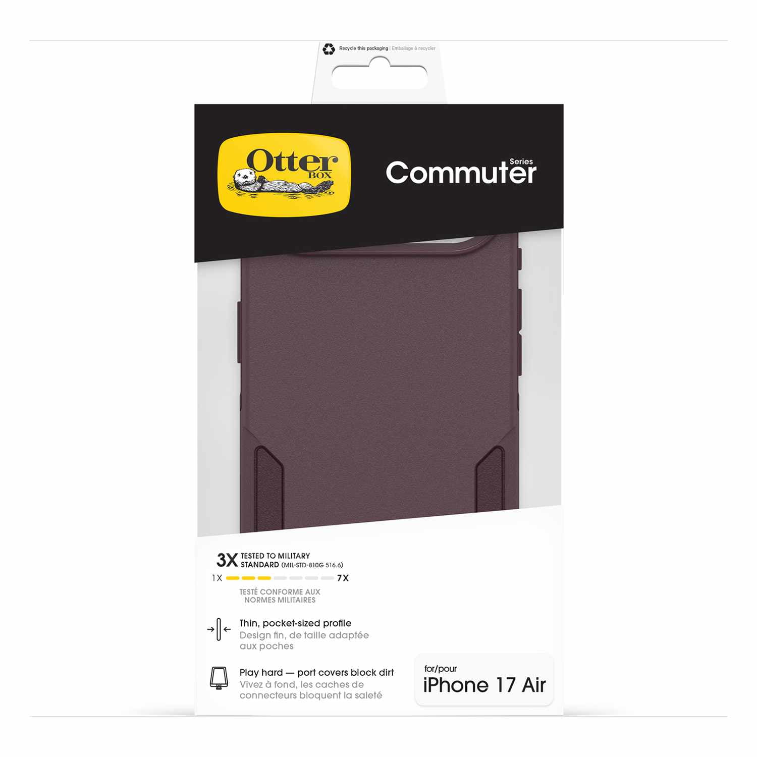 OtterBox Commuter MagSafe Case w/Camera Control Trailhead (Purple) for iPhone 17