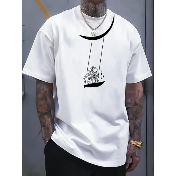 Print Shirt, s for Men, Casual Short Sleeve T-shirt for Summer Tee For Adult, Men, Women, Teen, Teenager, Adolescent, Youth
