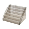thumbnail image 4 of MERIGLARE Clear Display Stand Decorative Acrylic Riser for Nail Polish Makeup Bathroom 6 Tier, 4 of 9