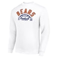 thumbnail image 2 of Men's Starter White Chicago Bears Half Ball Team Graphic Tri-Blend Fleece Pullover Sweatshirt, 2 of 3