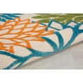 thumbnail image 6 of Nourison Tropical Oasis Indoor/Outdoor Modern Floral Multicolor 5'3" x ROUND Area Rug, (5' Round), 6 of 7