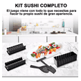 thumbnail image 2 of 10pcs Kit Herramienta Para Hacer Sushi Molde Comida Japonesa Negro, 2 of 4