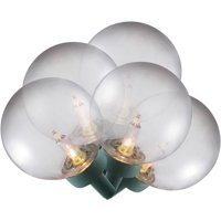 Holiday Time Christmas Lights 35CT CLEAR G40 INCANDESCENT LIGHT WITH GREEN WIRE
