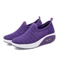 thumbnail image 5 of Mepaouo Walking Shoes for Women Air Cushion Slip on Sneakers Breathable Mesh Platform Sock Shoes, 5 of 7