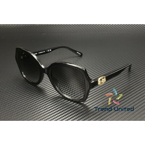 New Coach Women's Sunglasses HC8295 50028G Black 56mm
