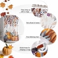 thumbnail image 5 of Shower Curtain 72"W x 78"L Fall Leaves Thanksgiving Pumpkins Berry Fabric Shower Curtains Set with Hooks Water Repellent Bathroom Curtains Machine Washable Bathroom Accessories, 5 of 6