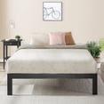 thumbnail image 3 of Crown Comfort Heavy Duty Steel Slat Platform Bed Frame Series Titan E By  White White Finish Queen, 3 of 5