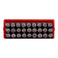 thumbnail image 1 of Set de sellos de metal Professional Steel Alphabet Stamp Set para marcas de impresión Letras minúsculas, 1 of 8