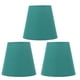 thumbnail image 1 of 3pcs Cloth Fabric Lampshade Innovative E14 Intervention Type Modern Fabric Lampshade Dust Cover for Bedroom Bedside Dark Green, 1 of 5