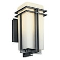 thumbnail image 3 of Kichler Tremillo 11.75" 1 Light Black Outdoor Wall Sconce with Satin Etched Glass, 3 of 7