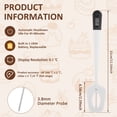 thumbnail image 4 of Duety Candy Spatula Thermometer Digital LCD Spatula Thermometer Instant Read Digital Meat Caddy Thermometer with Silicone Spatula Battery Powered Candy Thermometer with Stainless Steel Probes, 4 of 5