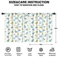 thumbnail image 2 of Blackout Kids Curtains,White Cartoon Dinosaurs UFOs Stars Pattern Childrens Insulated Curtains Set Of 2,Bedroom Essentials,Toddler Room Decor 52"x63", 2 of 5