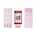 thumbnail image 4 of KISS imPRESS No Glue Needed Press On Nails, Design, Sweet Scoops, Pink, Medium Coffin, 30 Count, 4 of 8