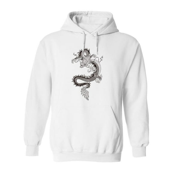 Chinese Dragon. Tattoo Design. Hoodie Men -Image by Shutterstock, Male x-Large