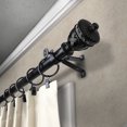thumbnail image 2 of Thema 13/16" Bay Window curtain rod 20"-36", 38"-72" - Black,(ABay-94-2), 2 of 4