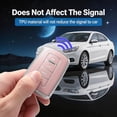 thumbnail image 4 of Key Fob Cover Compatible with Toyota Camry Corolla RAV4 Sequoia Highlander 4Runner 2011-2019 Keychain Case Holder Protector,A Black, 4 of 5