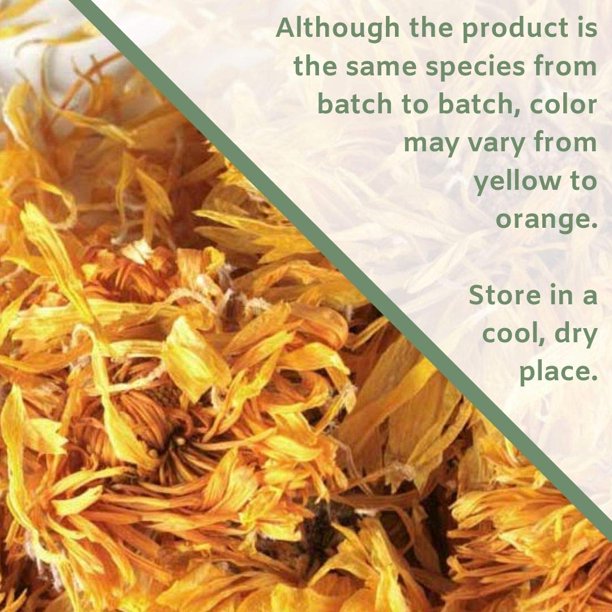 WHOLE CALENDULA FLOWERS 1 LB Bag (Marigold) 100 KOSHER Herbal Tea