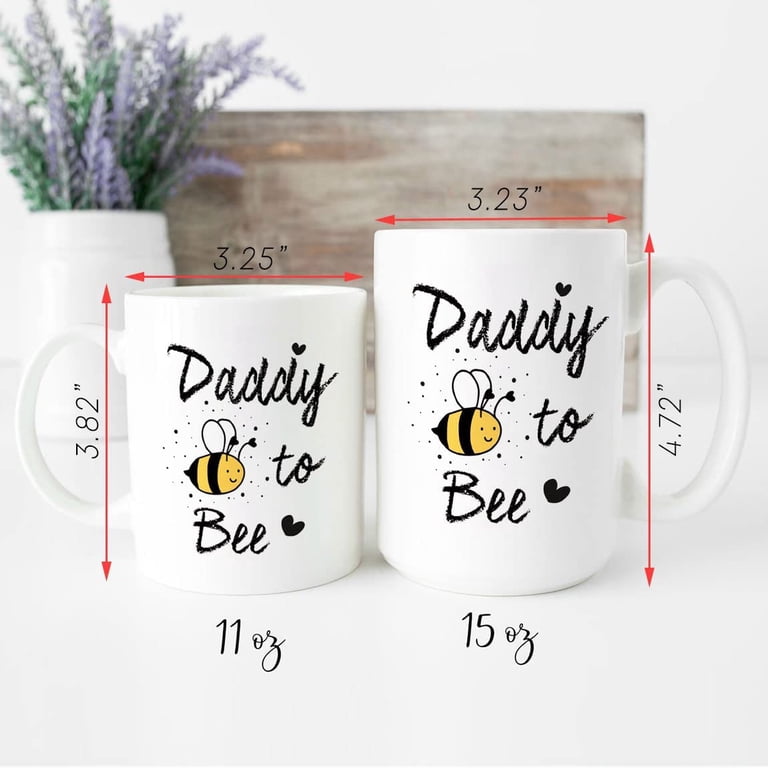 Personalized Merry Christmas Cute Bee Travel Mug – Custom Name, Ceramic, Microwave & Dishwasher Safe Gift