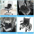 thumbnail image 6 of Memory Foam L-Shaped Integrated Seat Cushions for Car Truck Driver Ergonomic L Shape Lumbar Cushion Sciatica Back Pain Relief Office Chair and Back Support Pillow Long Driving Booster Seat (I), 6 of 8