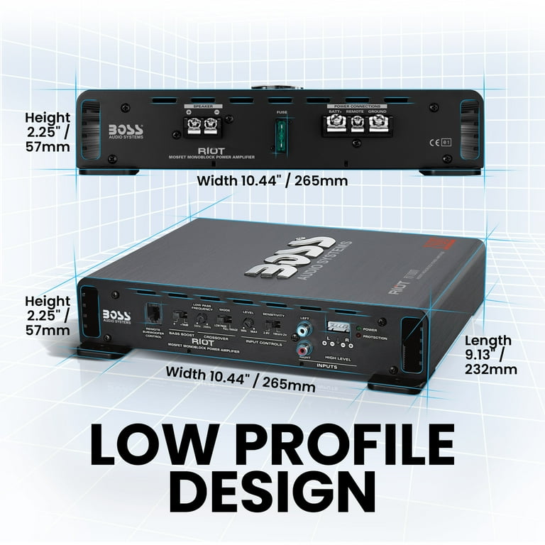Free Shipping! Boss Audio Systems Riot 1100W Monoblock Car