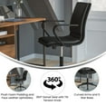 thumbnail image 3 of Flash Furniture James Faux Leather Swivel Office Chair in Black/Black, 3 of 4