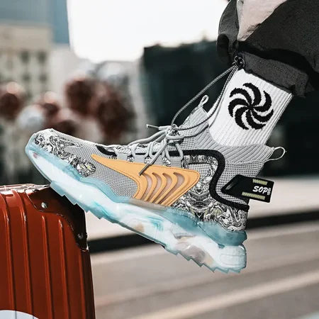 

Men‘s Mesh Sneakers Breathable Running Shoes Comfort Non Slip Athletic Shoes