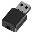 thumbnail image 2 of MORESEC under $5 Portable Bluetooth TransmitterWireless Audio Adapter 2-in-1, Bluetooth 5.0 USB Transmitter and Receiver for TV PC to Headphones Speakers, Plug and Play with Included Audio Cable, 2 of 9