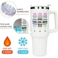 thumbnail image 3 of Teacher Gifts for Women, Men, Teacher Appreciation Gifts from Students, Teacher Christmas Gifts, Teacher Birthday Gifts, Back to School Gifts, 40 Oz Stainless Steel Tumbler with Handle and Straw, 3 of 6