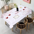 thumbnail image 4 of Valentines Day Table Cloth Love Tree and Heart Tablecloth Waterproof Machine Washable Tablecloth for Valentines Wedding Decoration, 60 x 84 Inch, 4 of 5