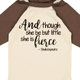 thumbnail image 4 of Inktastic Though She Be but Little She is Fierce Quote Shakespeare Girls Long Sleeve Baby Bodysuit, 4 of 5