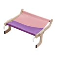 thumbnail image 3 of Hamaca para ventana de gato, colgante estable, duradero, , resistente, estante para asiento, cama para gato, ahorro de espacio para gatos de Rosa Púrpura Colco Percha para ventana de gato, 3 of 7