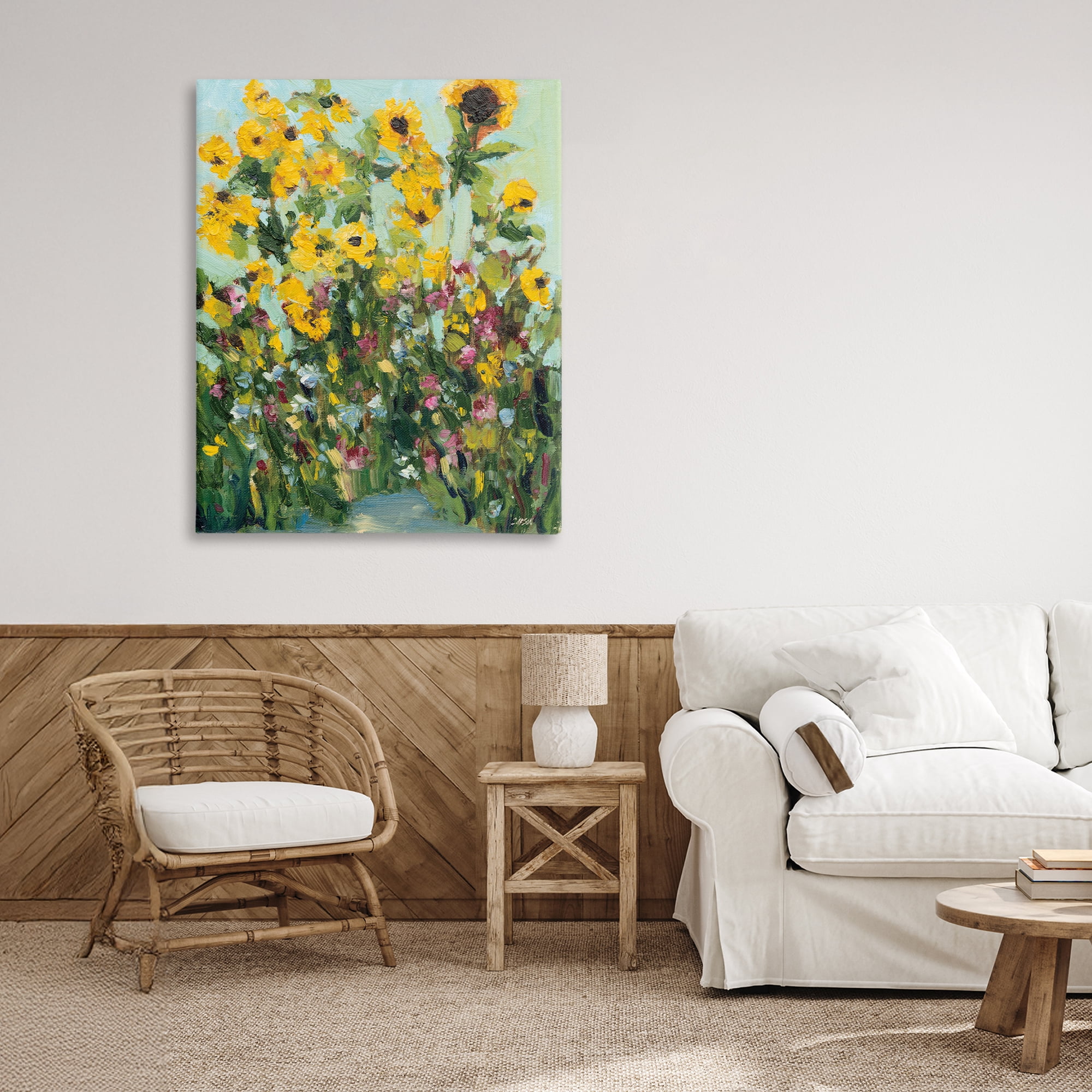 Stupell Industries Sunlit Sunflowers in Garden Canvas Wall Art, design by Carson Overstreet