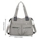 thumbnail image 2 of Bolso de hombro de nailon multibolsillos de gran capacidad | Mochila de viaje impermeable con compartimento para portátil | Correa ajustable para el trabajo, la escuela y el gimnasio, 2 of 3