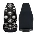 thumbnail image 4 of Uorisanigo Universal Car Seat Covers, Soft Auto Bucket Seat Covers Fluffy Furry Skull Print Car Seats Cover Cushion Accessories for Women, Set of 2, 4 of 7