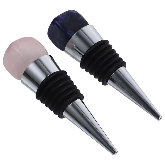 ACDANC 2 Pcs Whiskey Decanter Bottle Stoppers for Glass Bottles Wine Bottle Seals Wine Plug Reusable Wine Stopper