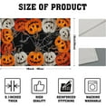 thumbnail image 4 of Halloween Pumpkins Placemats Set of 4, 12x18 Inch Rustic Black Orange Spider Web Bat Washable Cotton Linen Table Place Mats for Kitchen Dinner Party Holiday Home Decoration, 4 of 8